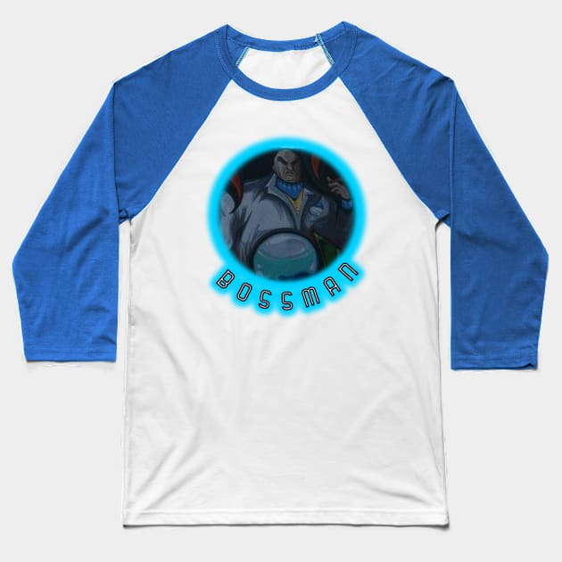 Bossman by Basement Mastermind Baseball T-Shirt by BasementMaster